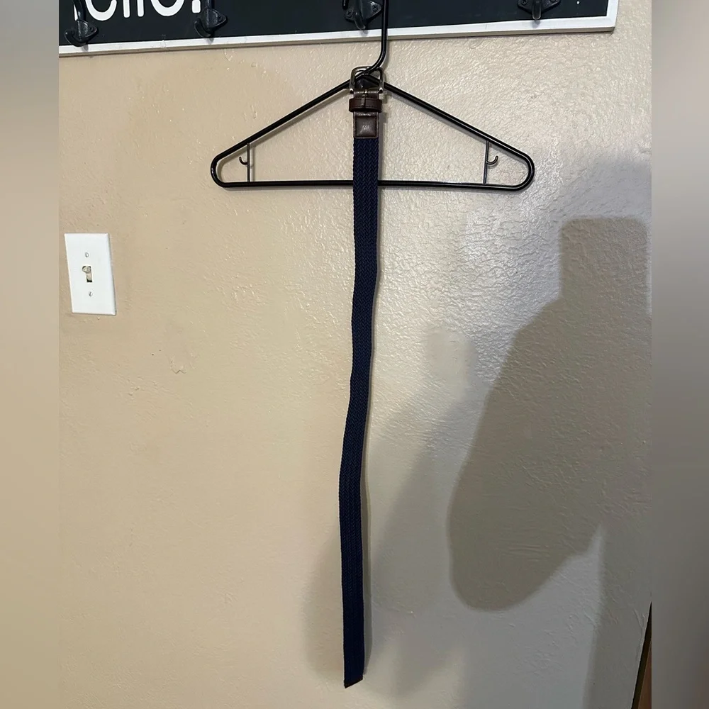 Boys Navy Woven Belt